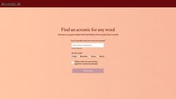 Acrostic AI