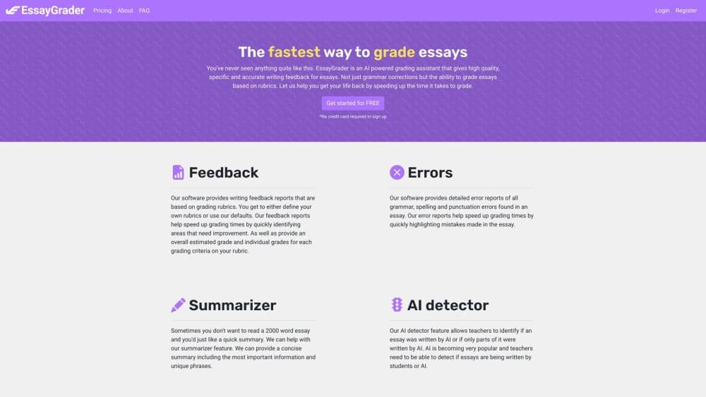 EssayGrader - Grade essays/papers online