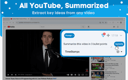 YouTube Summary Tool - Chrome Extension