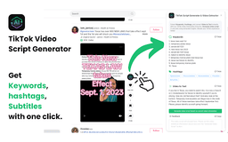 TikTok Script Generator - Chrome Extension