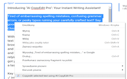AI CopyEdit Pro - Chrome Extension