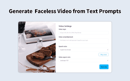 Faceless Video Generator - Chrome Extension