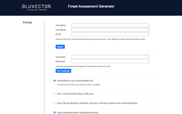 BluVector Threat Assessment Generator - Chrome Extension