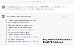 ChatGPT Notifier - Chrome Extension