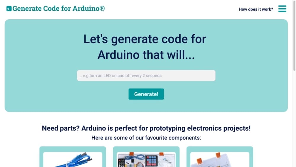 Code Generator for Arduino
