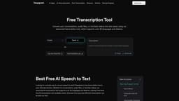 Free Transcription Tool Deepgram