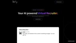 Holly - Your AI powered Virtual Recruiter