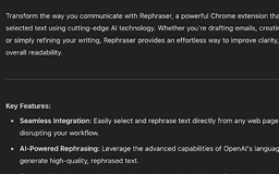 Rephraser - Chrome Extension