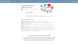 Transcribe Audio & Video for Free | AI-Powered Transcription