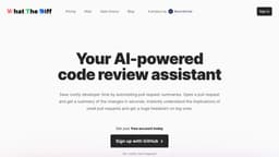 What The Diff – AI powered code review assistant