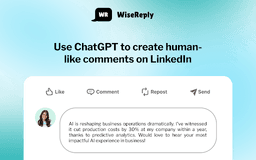 WiseReply - Chrome Extension
