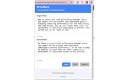 WriteSharp - Chrome Extension