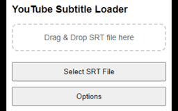 Custom SRT Loader for YouTube - Chrome Extension