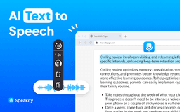 Speakify - Chrome Extension