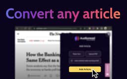 Audioread - Chrome Extension