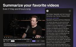 YouTube Summary Extension - Chrome Extension