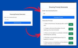 Drawing Prompts Generator - Chrome Extension