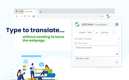 SYSTRAN Translator - Chrome Extension