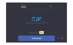 TLDR - Chrome Extension