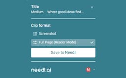 Needl.ai - Chrome Extension