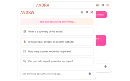 Avora - Chrome Extension