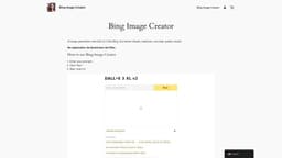 Bing Image Creator