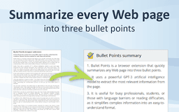 Bullet Points - Chrome Extension