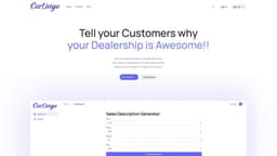 Car Sales Descriptions AI