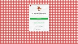AI Recipe Generator