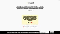 Startup Ideas powered by OpenAI
