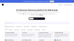 B2B Influencer Marketing Directory