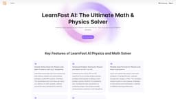 LearnFast AI: Free AI Physics Solver