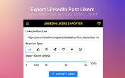 Likers Export - Chrome Extension