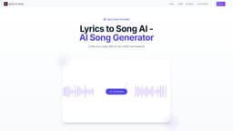 Lyrics To Song AI