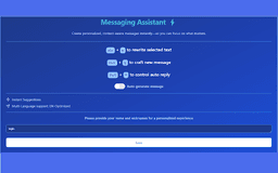 Messaging Assistant - Chrome Extension