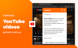 AI Video Summarizer - Chrome Extension