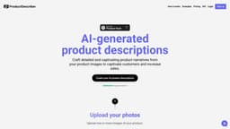 ProductDescriber - AI-generated product descriptions