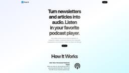 Read It - Turn Your Newsletters and Articles Into A Podcast