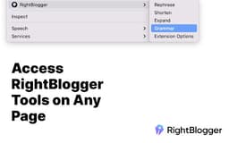 RightBlogger - Chrome Extension