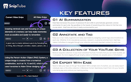 SnipTube - Chrome Extension