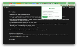 Tabaroo - Chrome Extension