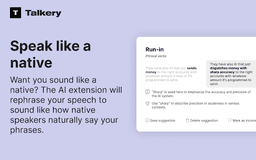 Speech Rephraser - Chrome Extension