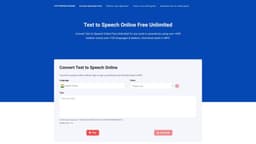 Text to Speech Online