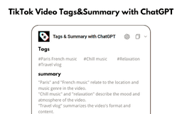 TikTok Video Tags Extension - Chrome Extension