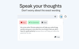 Voice Writer - Chrome Extension