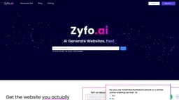 Zyfo AI Website Generator