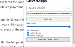 CleverQuips - Chrome Extension