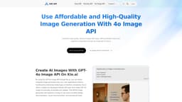 Kie.ai: Affordable and Reliable 4o Image API(The latest released)