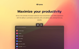 Kome - Chrome Extension
