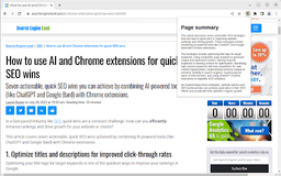 Page Summary - Chrome Extension